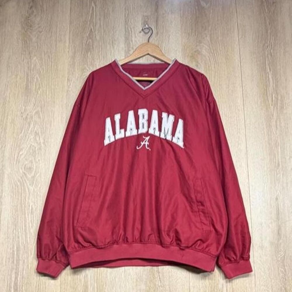 Ncaa Men's Red and Burgundy Jacket